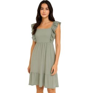 Absolutely Famous Sage Green Midi Dress